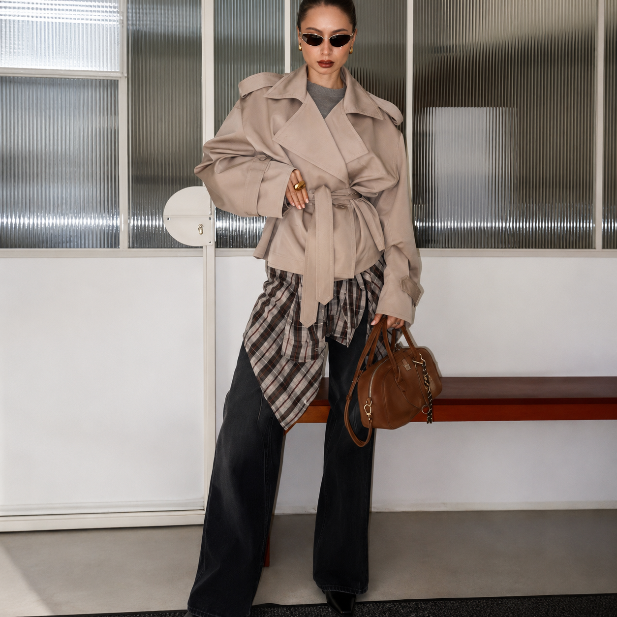 Chaqueta con cordones de Color liso