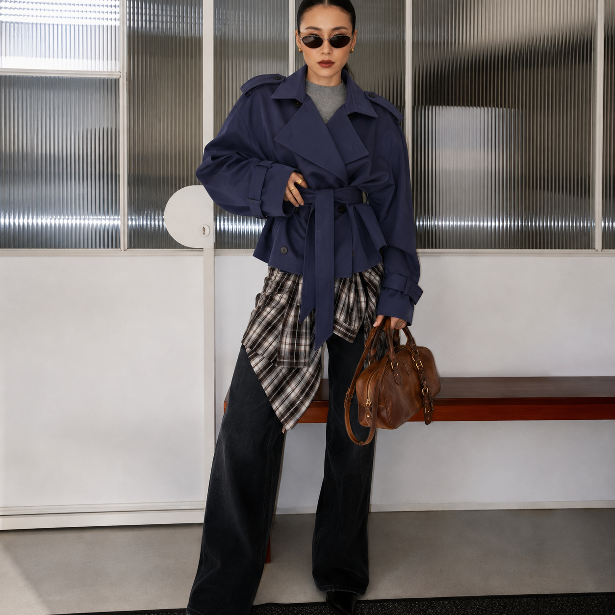 Chaqueta con cordones de Color liso