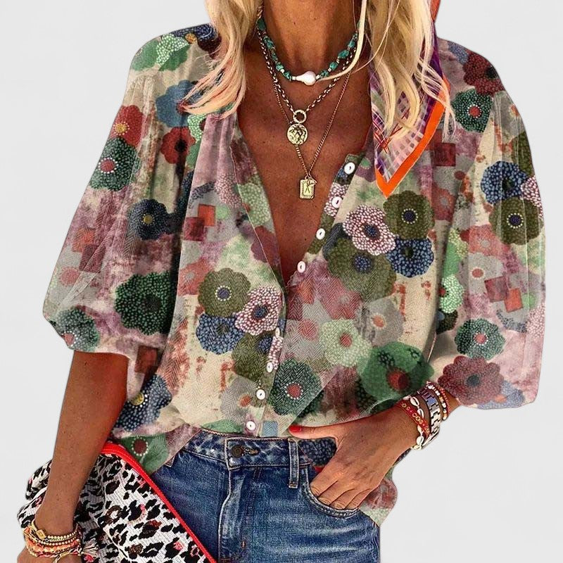 Marilova | Blusa floral cómoda